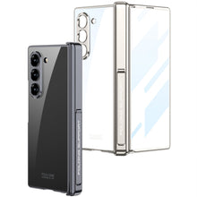 Load image into Gallery viewer, Transparent Magnetic Hinge Bracket Shockproof Phone Case With Screen Protector For Samsung Galaxy Z Fold6
