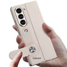 Load image into Gallery viewer, Luxurious Leather Cover Shockproof Phone Case With Screen Protector and Pen Slot For Galaxy Z Fold6
