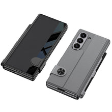 Charger l&#39;image dans la galerie, Luxurious Leather Cover Shockproof Phone Case With Screen Protector &amp; Pen Slot For Samsung Galaxy Z Fold6
