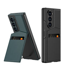 Load image into Gallery viewer, Leather Card Holder Shockproof Phone Case With Screen Protector For Galaxy Z Fold 6/7

