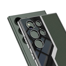Carregar imagem no visualizador da galeria, Electroplated Plain Leather S23 Ultra Pro Case

