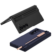 Load image into Gallery viewer, Magnetic Hinge Pen Slot Shockproof Phone Case With Screen Glass Protector For Galaxy Z Fold 6
