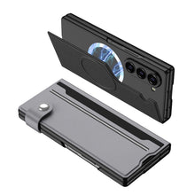 Load image into Gallery viewer, Magnetic Flip Leather Cover Card Holder Anti-Fall Shockproof Phone Case For Galaxy Z Fold 7/6/5
