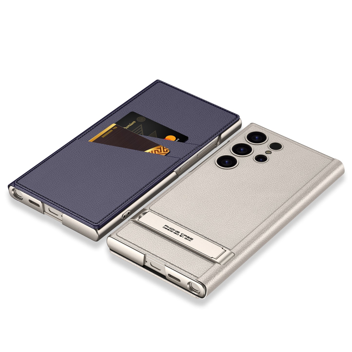 Luxury Leather Cardholder Case With Stand For Samsung S24Ultra S23Ultra