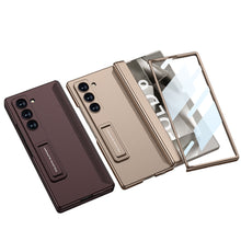 Cargar imagen en el visor de la galería, Magnetic Hinge Bracket Shockproof Phone Case With Back Screen Protector For Samsung Galaxy Z Fold6
