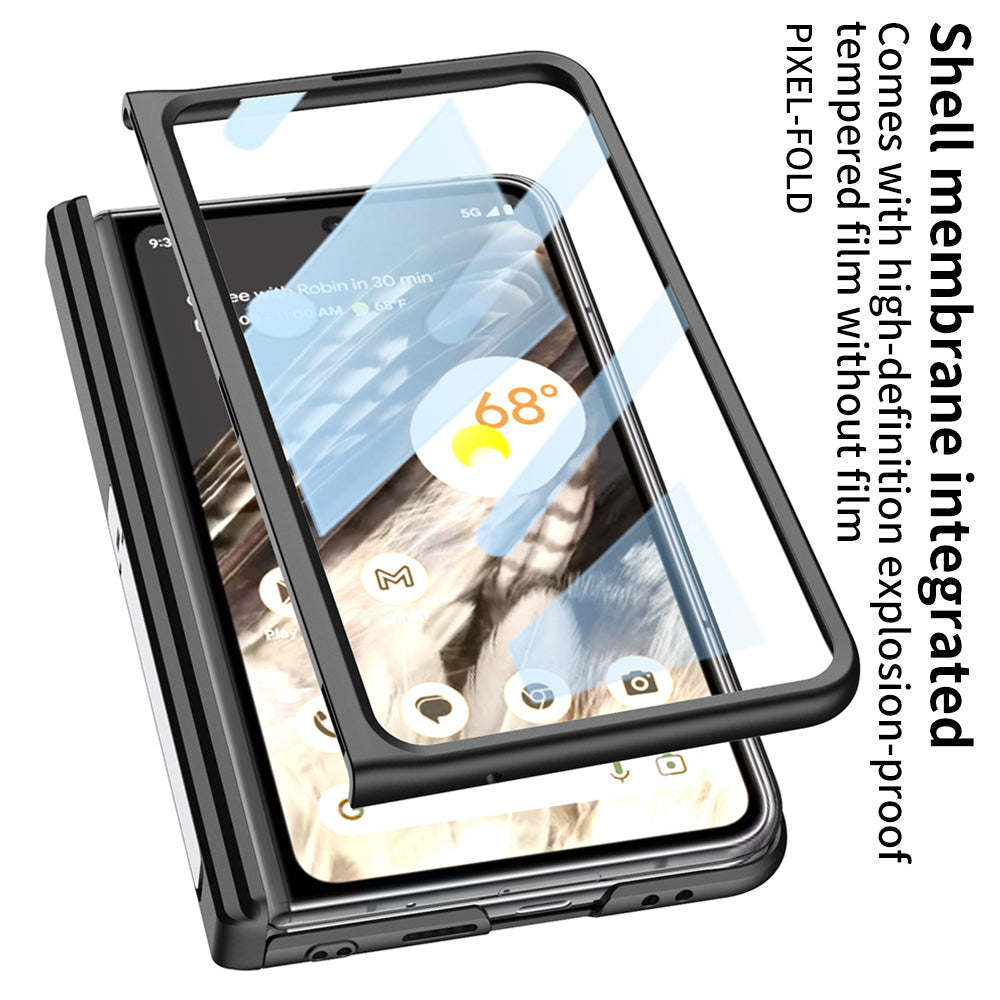 Magnetic Magsafe All-inclusive Invisible Bracket Leather Case For Google Pixel Fold With Back Screen Protector - mycasety2023 Mycasety