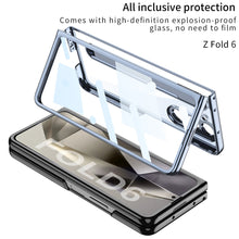 Cargar imagen en el visor de la galería, Transparent Electroplating Protective Phone Case With Pen Tray Shell and Film For Samsung Galaxy Z Fold6
