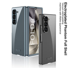 Cargar imagen en el visor de la galería, Transparent Electroplating Shockproof Phone Case For Samsung Galaxy Z Fold 6
