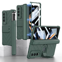 Load image into Gallery viewer, Magnetic Samsung Galaxy Z Fold5 Fold4 Fold3 Case Business Folding Armor Cover With Film &amp; Slide Pen Slot and Kickstand - mycasety2023 Mycasety
