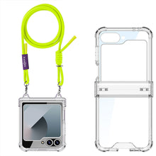 Charger l&#39;image dans la galerie, Shockproof Phone Case With Lanyard For Galaxy Z Flip 6/5/4/3
