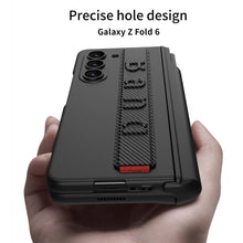 Load image into Gallery viewer, Magnetic Hinge Pen Box Shockproof Phone Case With Screen Protector &amp; Wristband For Galaxy Z Fold6
