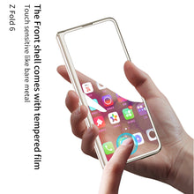 Charger l&#39;image dans la galerie, Transparent Electroplating Protective Phone Case With Pen Tray Shell and Film For Samsung Galaxy Z Fold6
