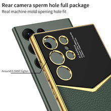 Load image into Gallery viewer, Electroplated Leather Phone Case For Samsung Galaxy S23Ultra Series
