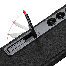 Load image into Gallery viewer, Magnetic Hinge Shockproof Leather Phone Case With Back Screen Protector For Galaxy Z Fold6
