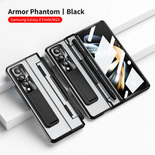 Load image into Gallery viewer, Armor Hinge Folding Magnetic Bracket Shell Case For Samsung Galaxy Z Fold3 Fold4 5G With S-Pen Slot &amp; Stylus - Mycasety Mycasety
