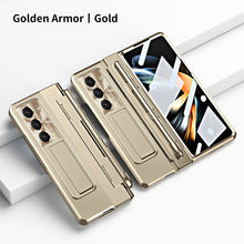 Load image into Gallery viewer, Armor Electroplated Anti-fall Protective Phone Case For Samsung Galaxy Z Fold3/4/5 With Back Screen Glass - Mycasety Mycasety
