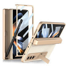 Load image into Gallery viewer, Magnetic Hinge Pen Box Protective Leather Phone Case With Back Screen Glass For Samsung Galaxy Z Fold 5/4/3 5G - mycasety2023 Mycasety
