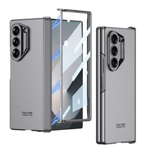 Load image into Gallery viewer, SPORTS DESIGN | Magnetic Hinge Frosted Shockproof Phone Case With Screen Protector For Galaxy Z Fold6
