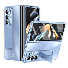 Load image into Gallery viewer, Frosted Electroplating Shockproof Phone Case With Front Screen Protector &amp; Bracket For Galaxy Z Fold6/5/4/3
