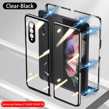 Load image into Gallery viewer, Samsung Galaxy Z Fold5 Fold4 Fold3 Magnetic Double-Sided Protection Tempered Glass Aluminum Frame Phone Case - mycasety2023 Mycasety
