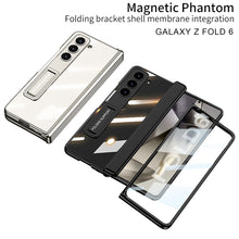 Load image into Gallery viewer, Transparent Magnetic Hinge Bracket Shockproof Phone Case With Screen Protector For Samsung Galaxy Z Fold6
