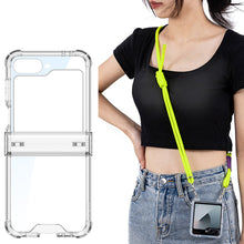 Charger l&#39;image dans la galerie, Shockproof Phone Case With Lanyard For Galaxy Z Flip 6/5/4/3
