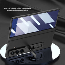 Load image into Gallery viewer, Magnetic Hinge Hidden Bracket All-included Leather Case With Back Screen Protector For Galaxy Z Fold 7/6/5
