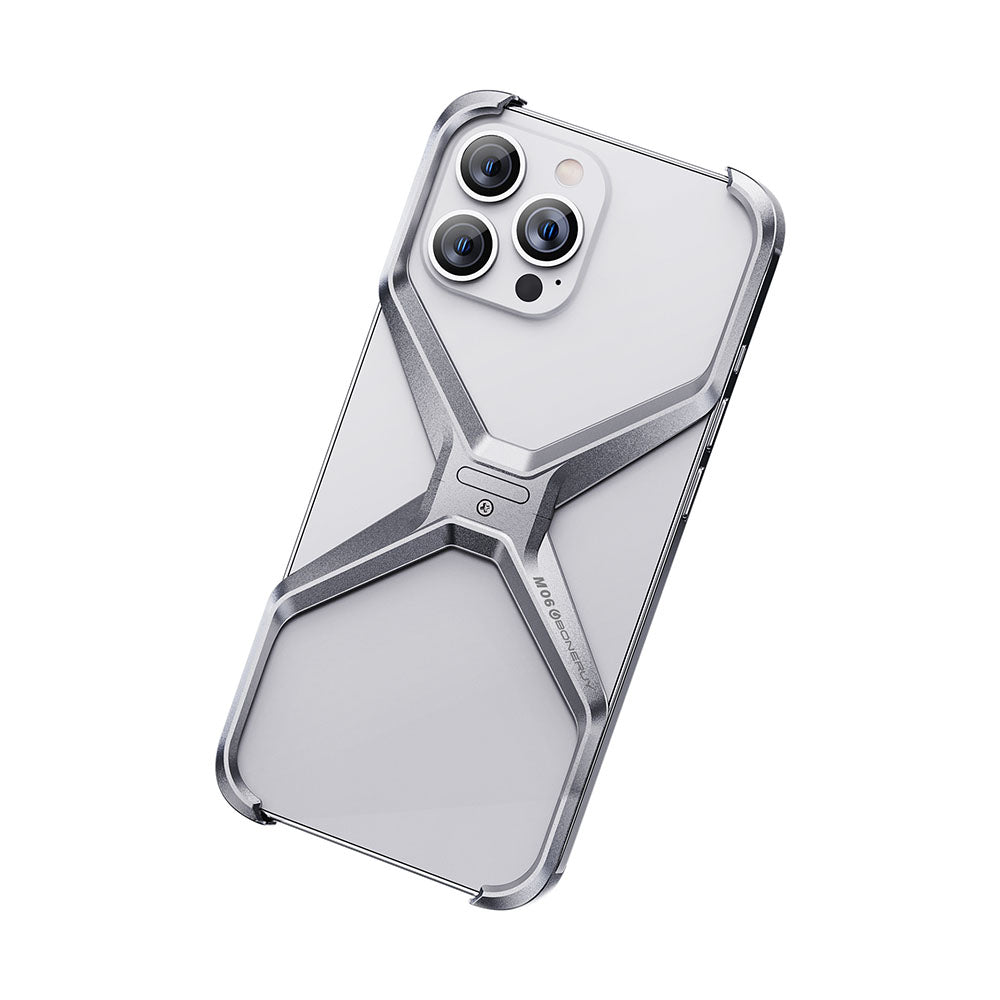 All-round Protection Frameless Aluminum Alloy Phone Case For iPhone