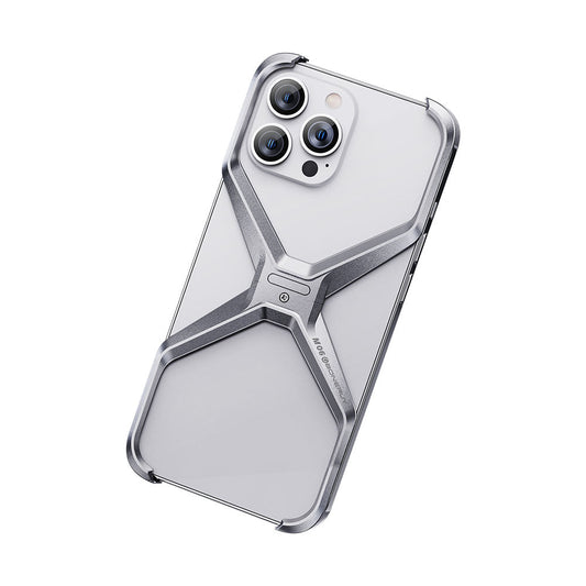 All-round Protection Frameless Aluminum Alloy Phone Case For iPhone