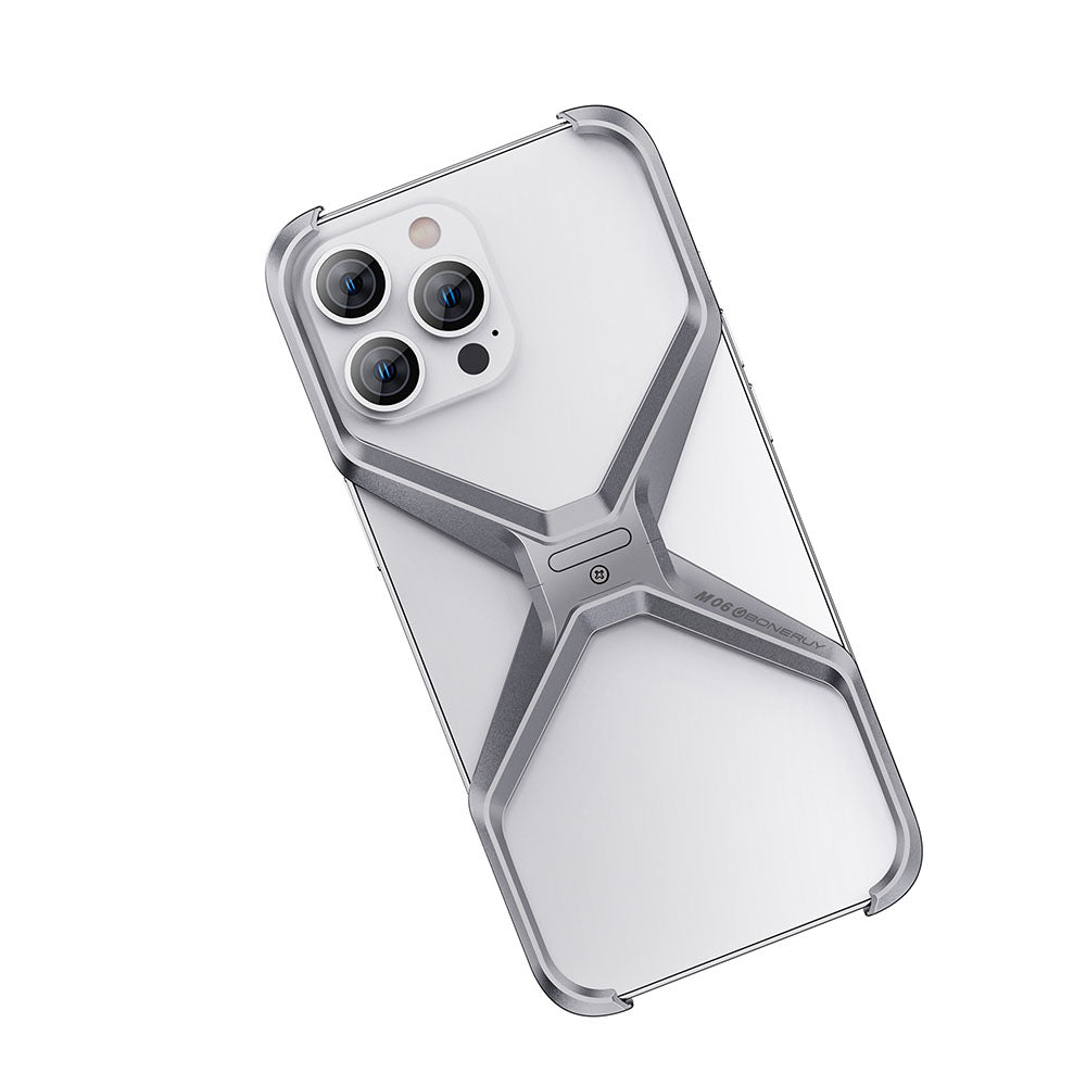 All-round Protection Frameless Aluminum Alloy Phone Case For iPhone