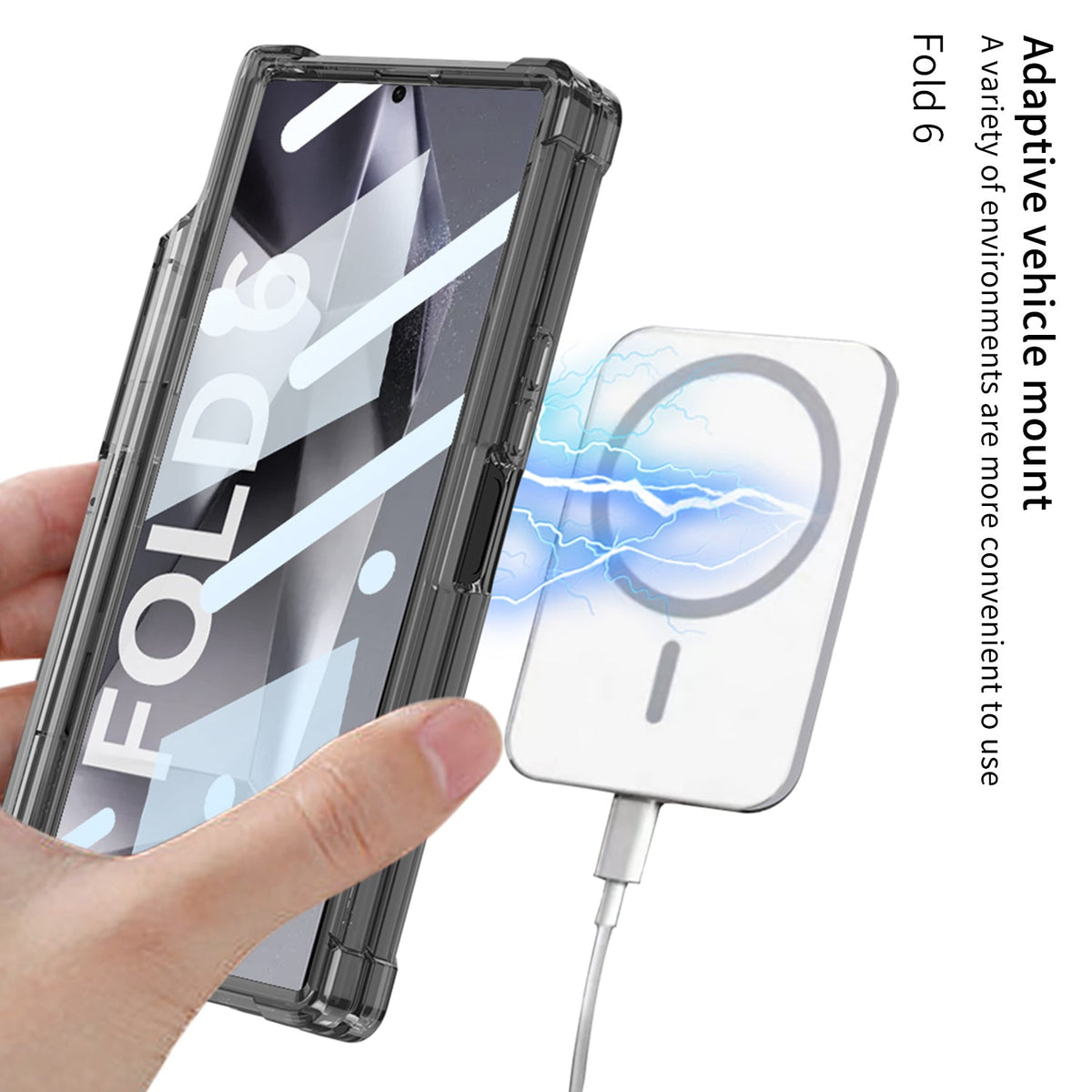 Magnetic Shockproof Phone Case With Screen Glass Protector & Pen Box Hinge For Galaxy Z Fold 6/5