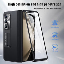 Load image into Gallery viewer, Magnetic Holder Protective Leather Phone Case With Front Protection Film For Galaxy Z Fold5 Fold4 Fold3
