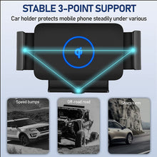 Load image into Gallery viewer, Automatic Clamping Car Wireless Charger for Samsung Galaxy Z Fold 3 2 Note20 S22 S21 S20 iPhone 13 12 11 XS Max Air Vent Mount Phone Holder - Mycasety Mycasety
