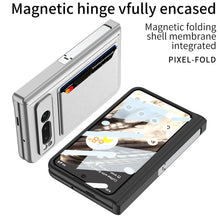 Load image into Gallery viewer, Magnetic Folding All-inclusive Leather Case With Tempered Film For Google Pixel Fold With Damped Folding Bracket &amp; Card Holder - mycasety2023 Mycasety
