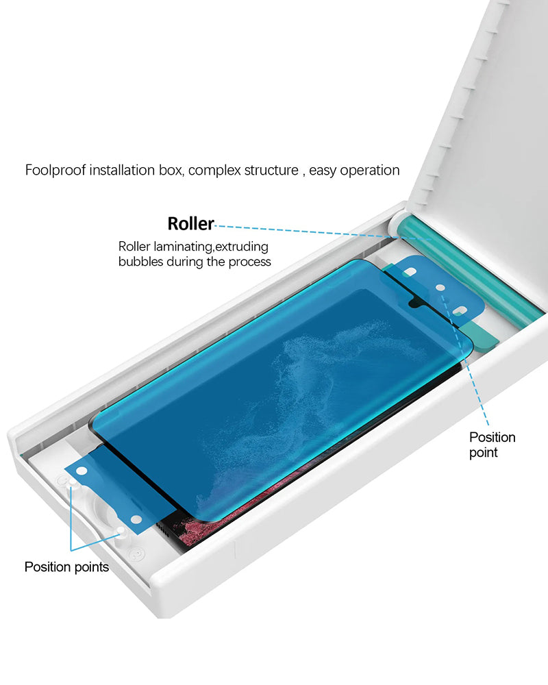 EZ-Fit Screen Protector Film with Installation Box for Galaxy S23Ultra / S22Ultra / 21Ultra