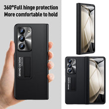 Load image into Gallery viewer, Magnetic Holder Protective Leather Phone Case With Front Protection Film For Galaxy Z Fold5 Fold4 Fold3
