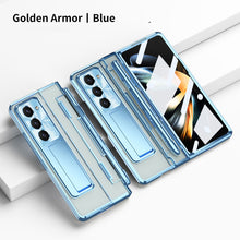 Load image into Gallery viewer, Armor Electroplated Anti-fall Protective Phone Case For Samsung Galaxy Z Fold3/4/5 With Back Screen Glass - Mycasety Mycasety
