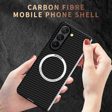 Lade das Bild in den Galerie-Viewer, Luxurious Carbon Fiber Shockproof Galaxy Z Fold Phone Case
