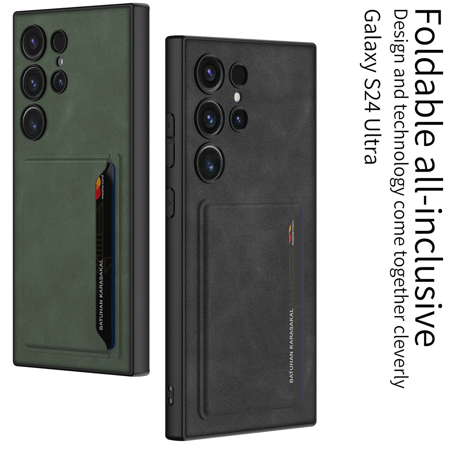 Leather Cardholder Case For Samsung S24Ultra S24Plus S24