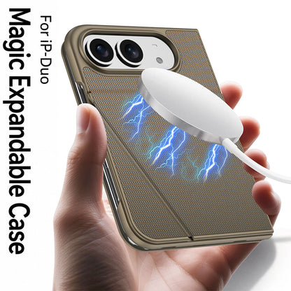 iPhone Duo | Magnetic Flip Phone Case with Expandable Cover & Built-in Folding Stand | 50% OFF