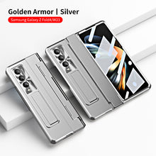 Load image into Gallery viewer, Armor Hinge Folding Magnetic Bracket Shell Case For Samsung Galaxy Z Fold3 Fold4 5G With S-Pen Slot &amp; Stylus - Mycasety Mycasety
