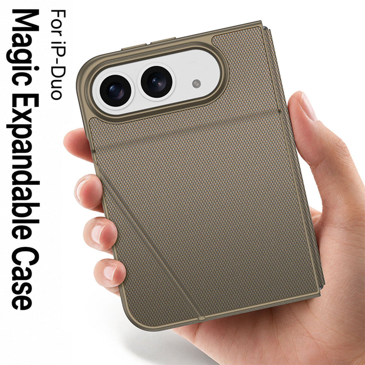 iPhone Duo | Magnetic Flip Phone Case with Expandable Cover & Built-in Folding Stand | 50% OFF
