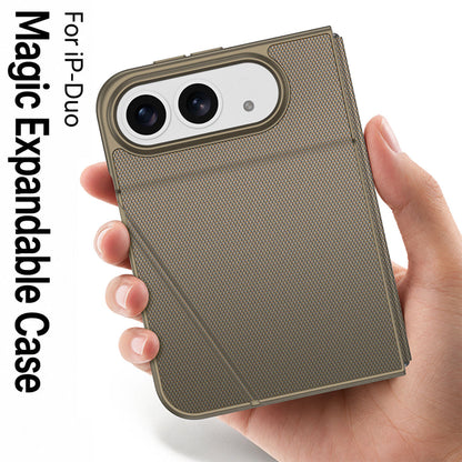 iPhone Duo | Magnetic Flip Phone Case with Expandable Cover & Built-in Folding Stand | 50% OFF