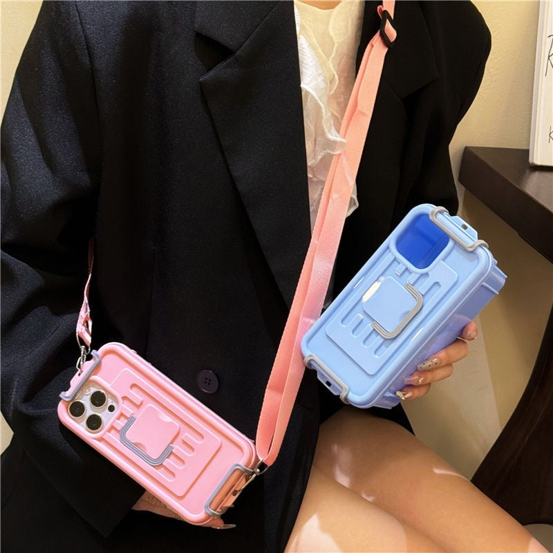 Creative Crossbody Storage Box Apple Phone Case