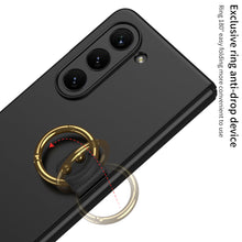 Load image into Gallery viewer, Electroplated Slim Samsung Galaxy Z Fold 5 Case with Front Screen Tempered Glass Protector &amp; Ring - Mycasety Mycasety

