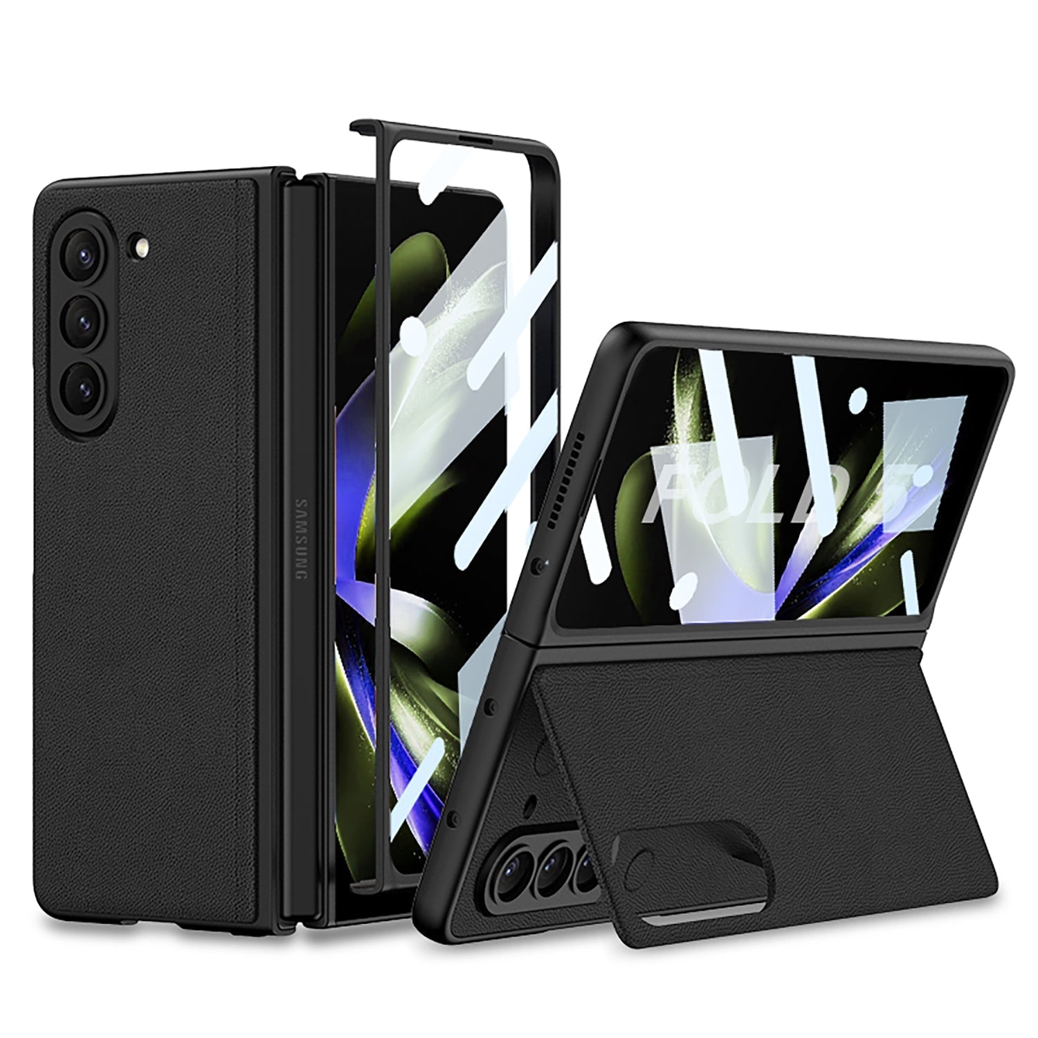 Business Samsung Galaxy Z Fold5 Full Inclusive Leather Case - Mycasety Mycasety