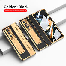 Load image into Gallery viewer, Armor Hinge Folding Magnetic Bracket Shell Case For Samsung Galaxy Z Fold3 Fold4 5G With S-Pen Slot &amp; Stylus - Mycasety Mycasety

