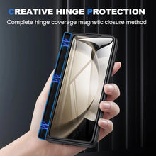 Load image into Gallery viewer, Magnetic Holder Protective Leather Phone Case With Front Protection Film For Galaxy Z Fold5 Fold4 Fold3

