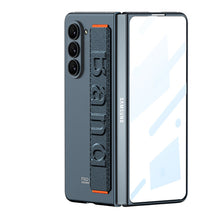 Load image into Gallery viewer, Ultra-Slim Samsung Galaxy Z Fold 5 Case with Front Screen Tempered Glass Protector &amp; Wrist Band - Mycasety Mycasety
