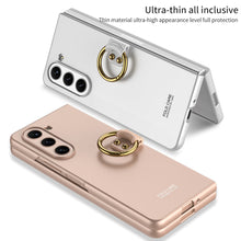 Load image into Gallery viewer, Electroplated Slim Samsung Galaxy Z Fold 5 Case with Front Screen Tempered Glass Protector &amp; Ring - Mycasety Mycasety
